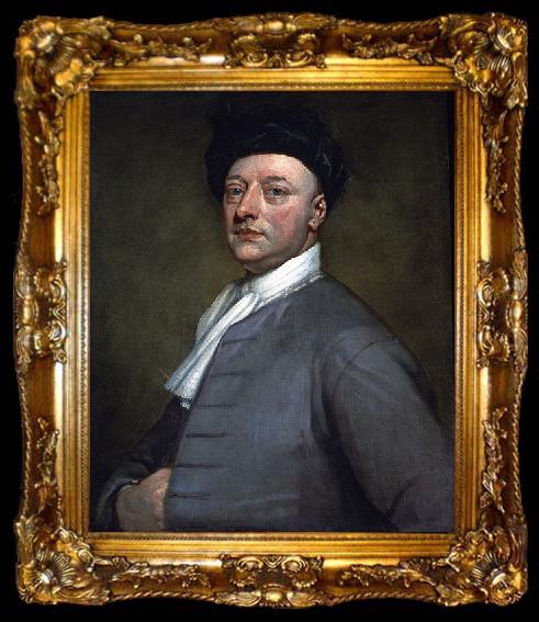 framed  Sir Godfrey Kneller Self Portrait, ta009-2